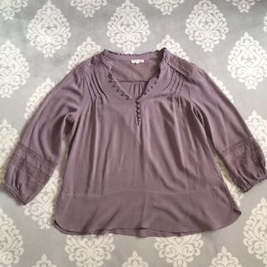 Artisan Crafted - Lavender V-Neck Blouse